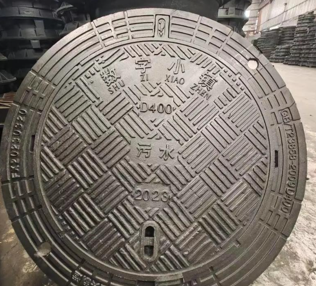 蓝田球墨铸铁防沉降井盖展示